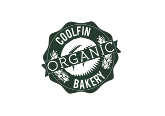 Coolfin Organic Bakery | Logo with transparency-green